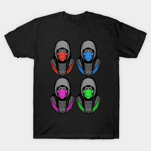 Four Ninjas Pose v1 T-Shirt by DeathAnarchy